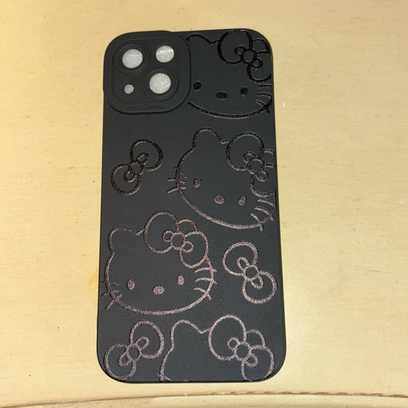 NWOT Sanrio Hello Kitty iPhone 13 Cases in a Black Outlined Design;l Blsck - Picture 2 of 2